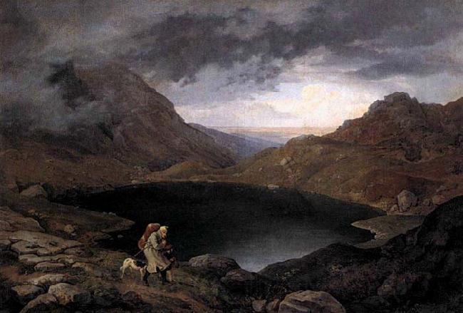 Adrian Ludwig Richter Pool in the Riesengebirge Norge oil painting art